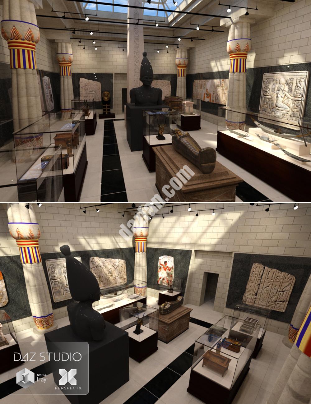[daz场景] 古埃及展厅-DAZ爱好者