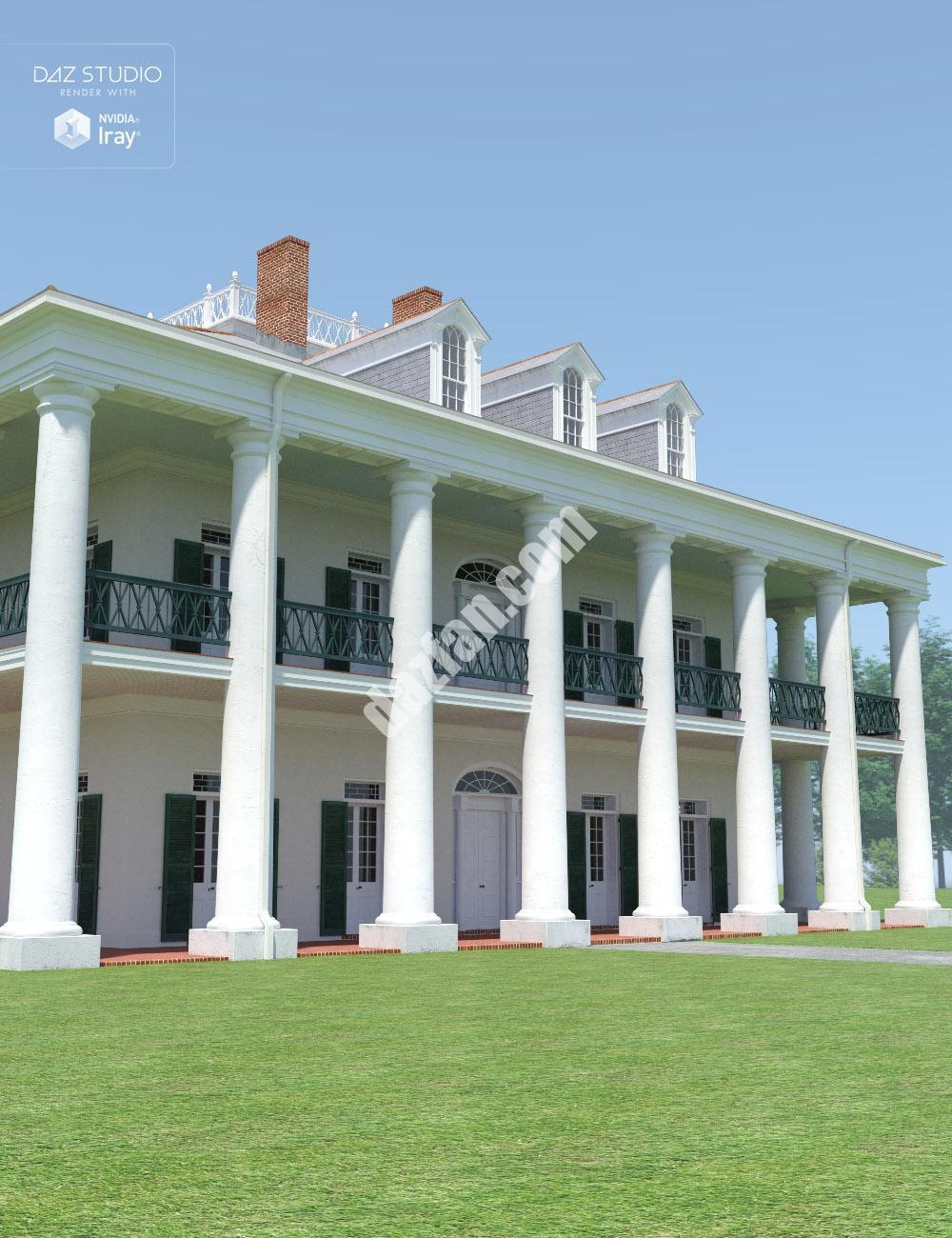 [daz场景] 战前的豪宅-DAZ爱好者