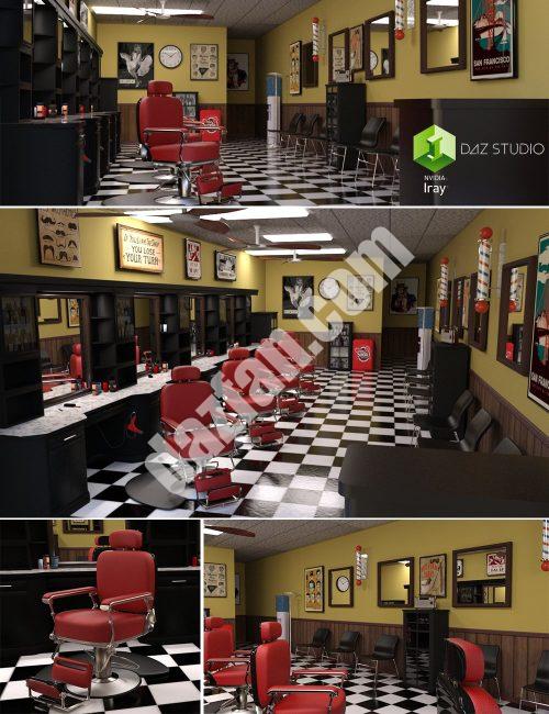 [daz场景] 理发店-DAZ爱好者