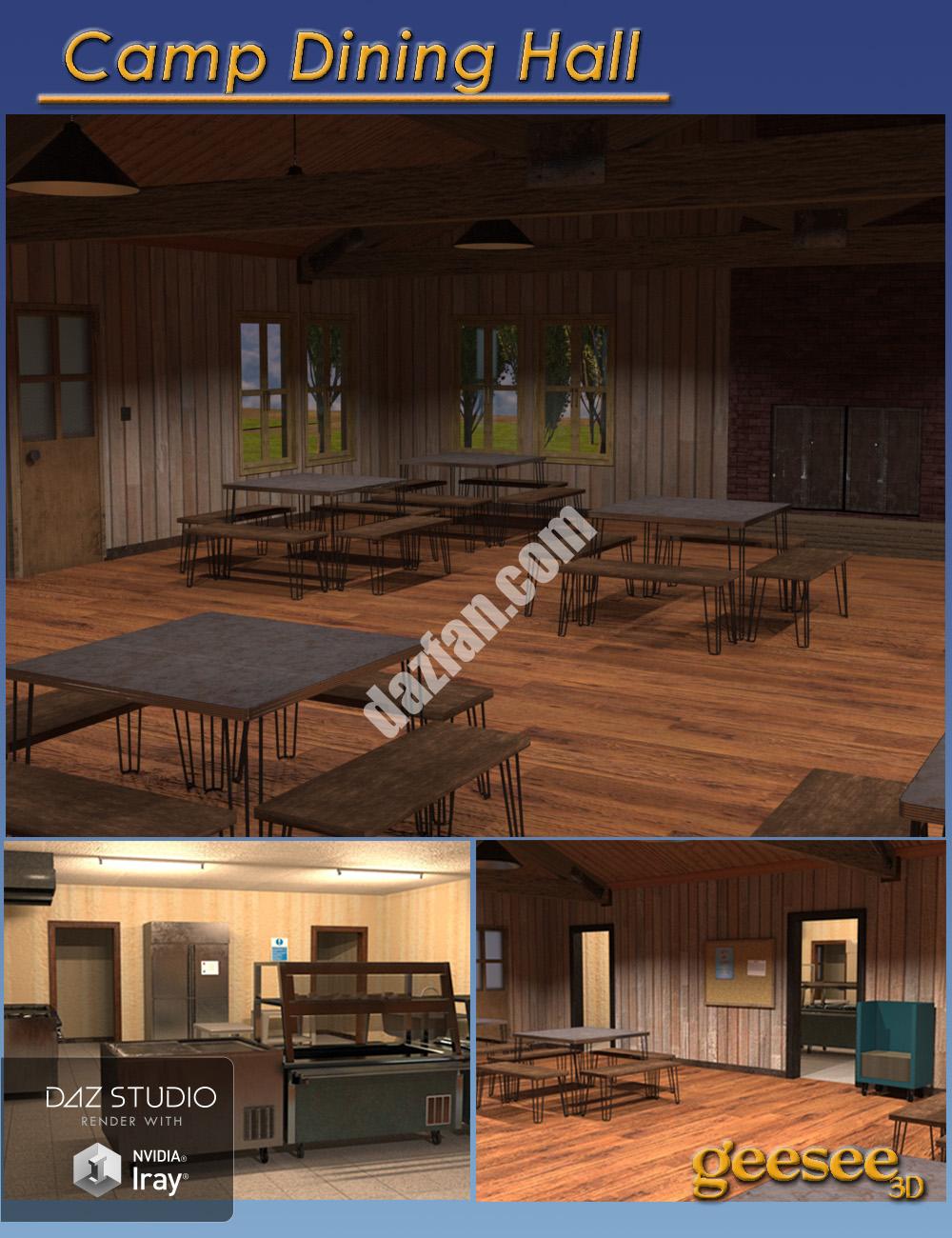 [daz场景] 营地餐厅-DAZ爱好者