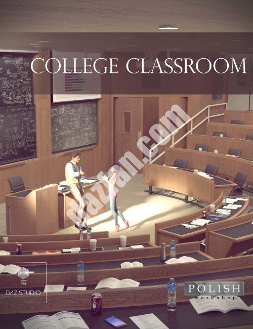 [daz场景] 大学的教室-DAZ爱好者