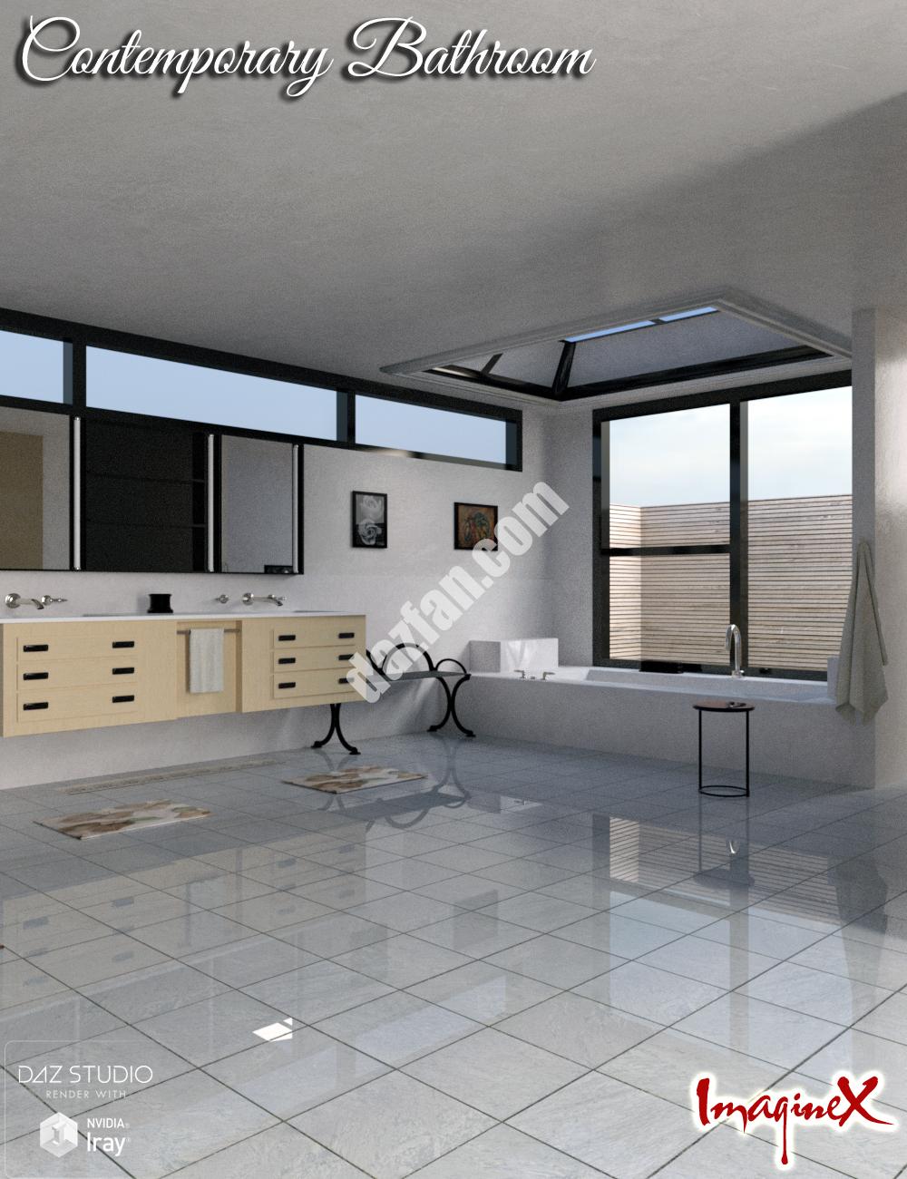 [daz场景] 现代浴室-DAZ爱好者