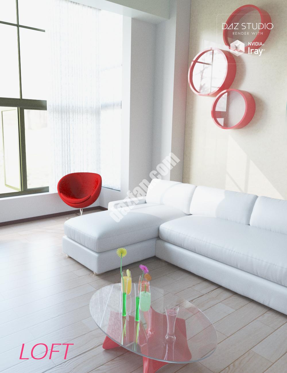 [daz场景] 当代的阁楼-DAZ爱好者