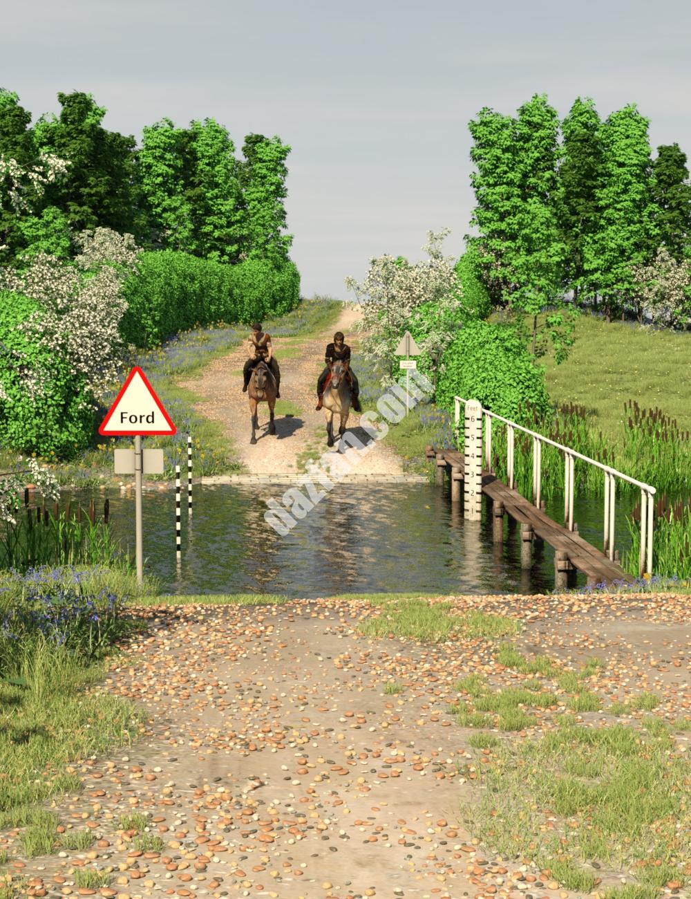 [daz场景] 乡村福特为Daz工作室和Carrara-DAZ爱好者