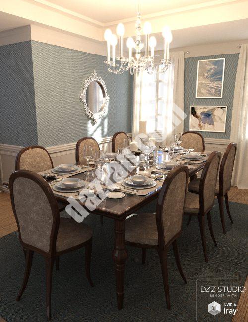 [daz场景] 神圣的餐厅-DAZ爱好者