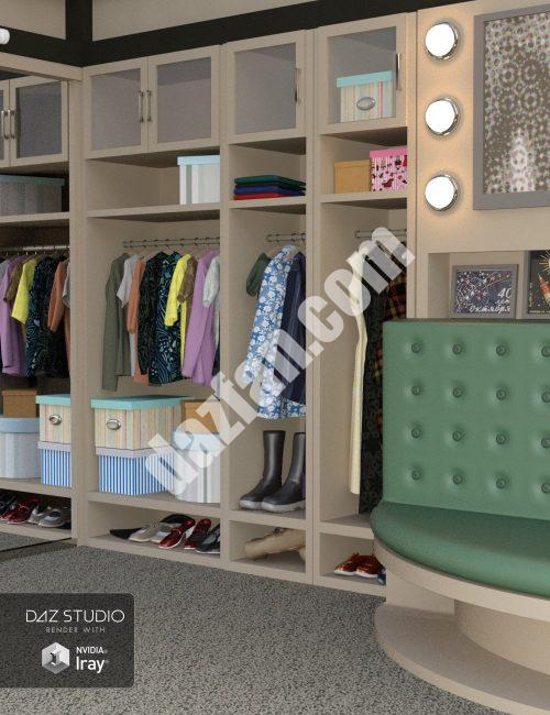 [daz场景] 梦想衣橱-DAZ爱好者