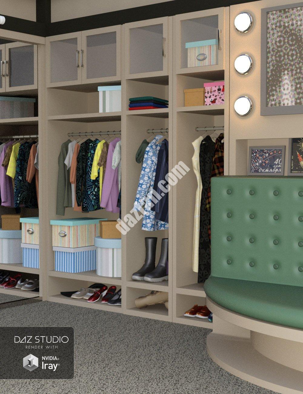 [daz场景] 梦想衣橱-DAZ爱好者