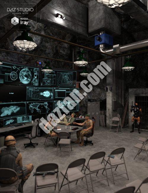 [daz场景] 深地下指挥中心-DAZ爱好者