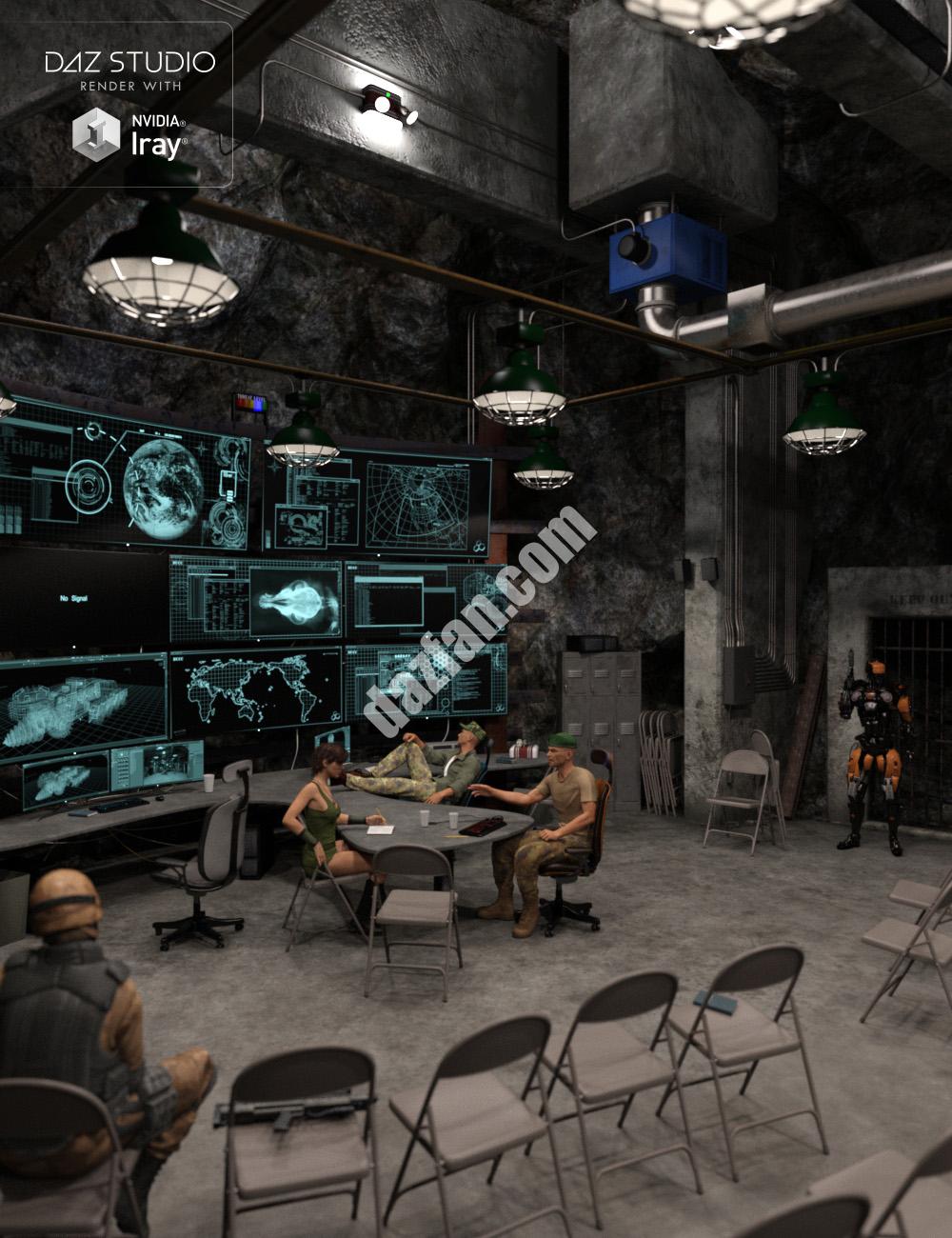 [daz场景] 深地下指挥中心-DAZ爱好者
