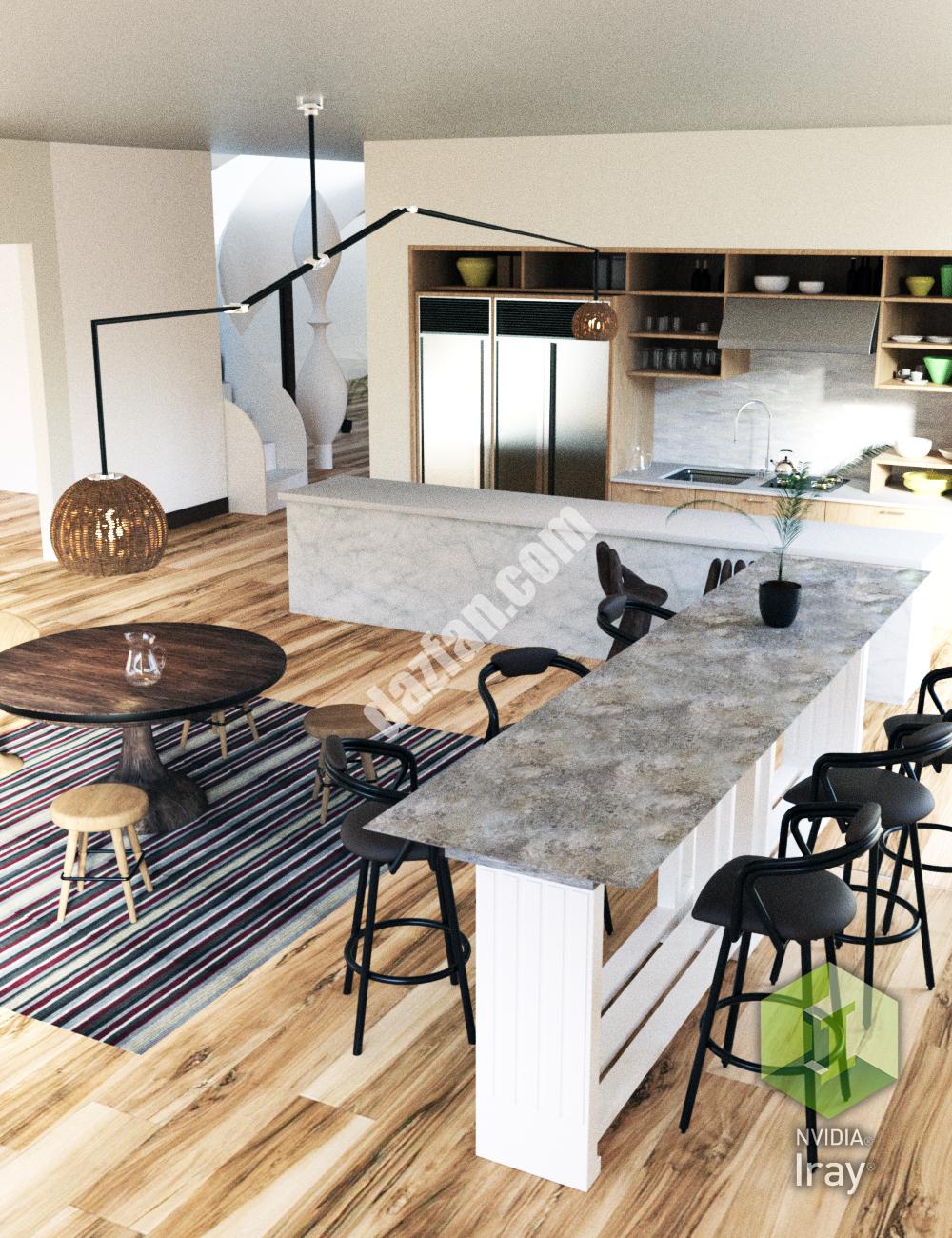 [daz场景] 优雅的厨房-DAZ爱好者