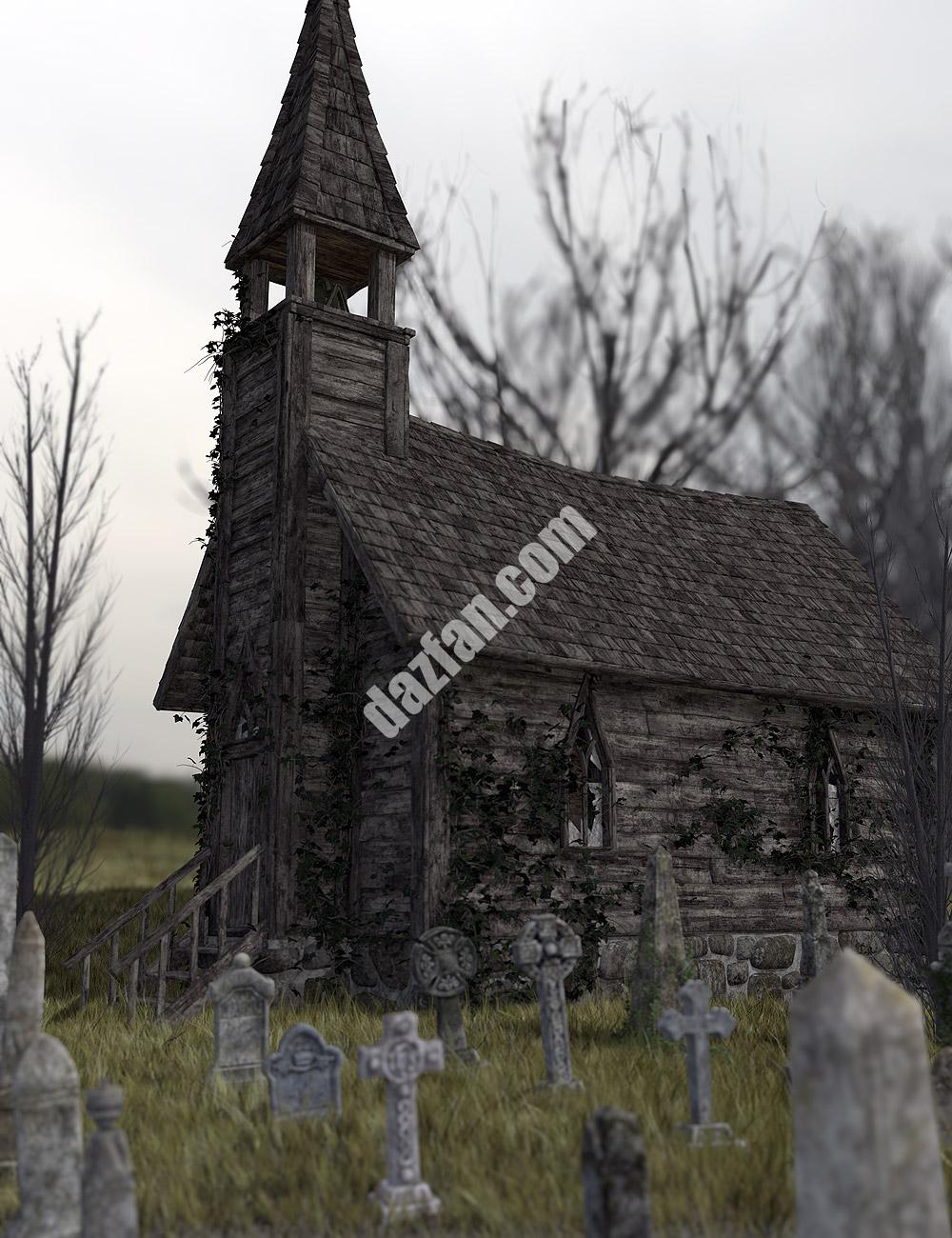 [daz场景] 被遗忘的教堂-DAZ爱好者