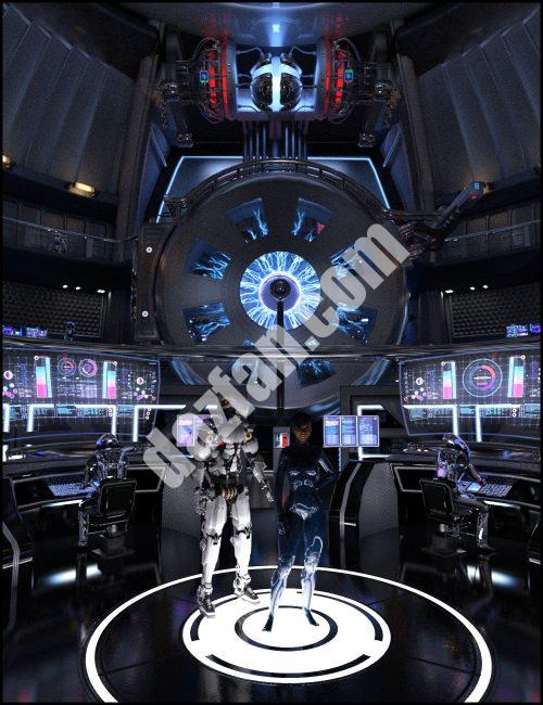 [daz场景] 融合机舱-DAZ爱好者