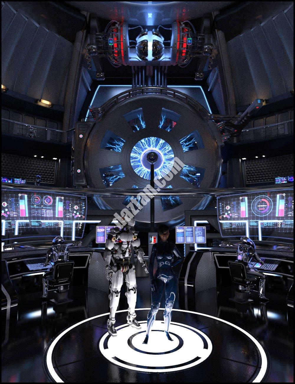 [daz场景] 融合机舱-DAZ爱好者