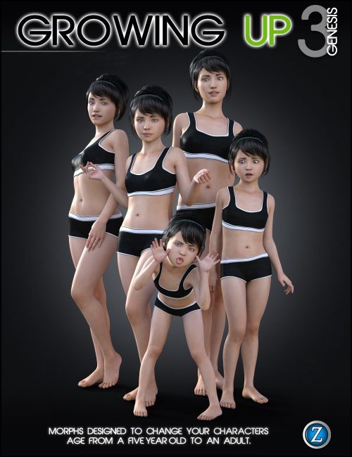 [daz角色] 创世纪3中女性的成长-DAZ爱好者