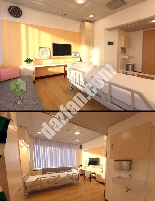 [daz场景] 医院的卧室-DAZ爱好者