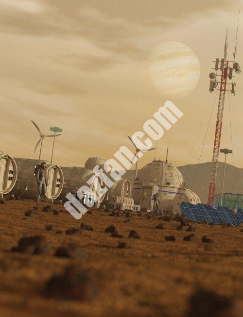 [daz场景] 火星殖民地-DAZ爱好者