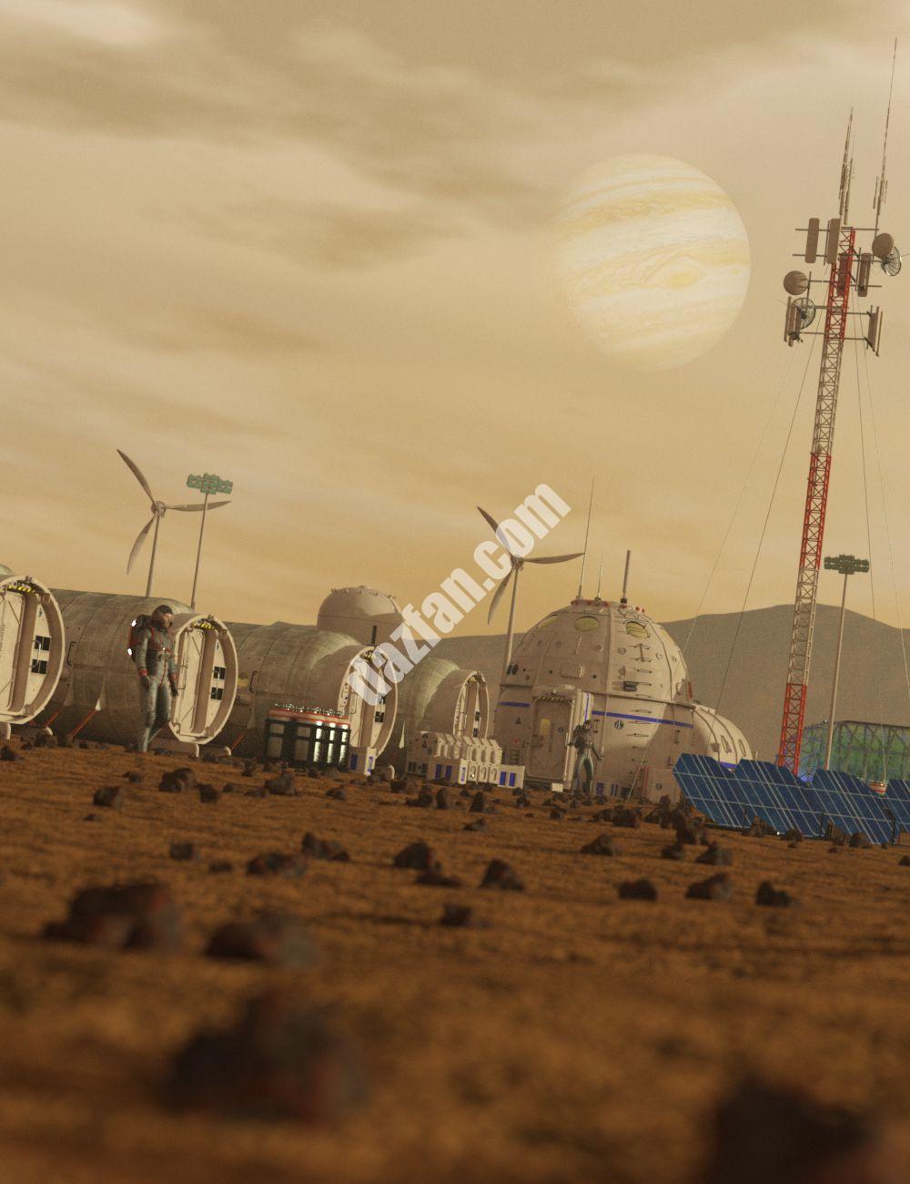 [daz场景] 火星殖民地-DAZ爱好者
