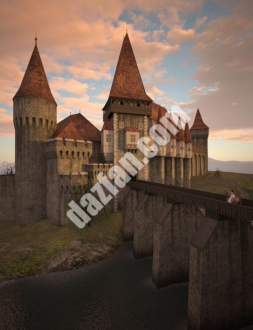 [daz场景] 中世纪的城堡-DAZ爱好者