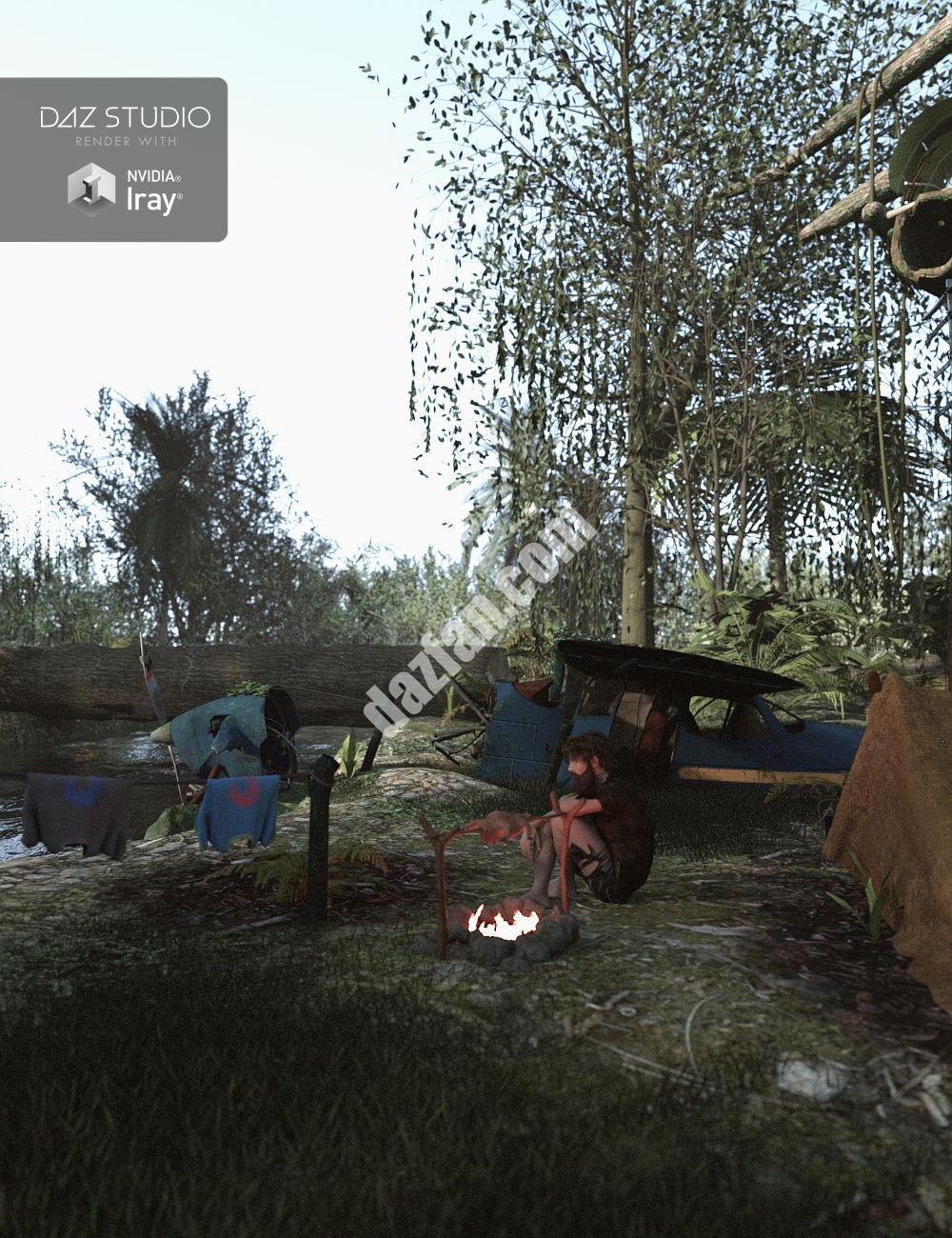 [daz场景] 失踪的飞机-DAZ爱好者