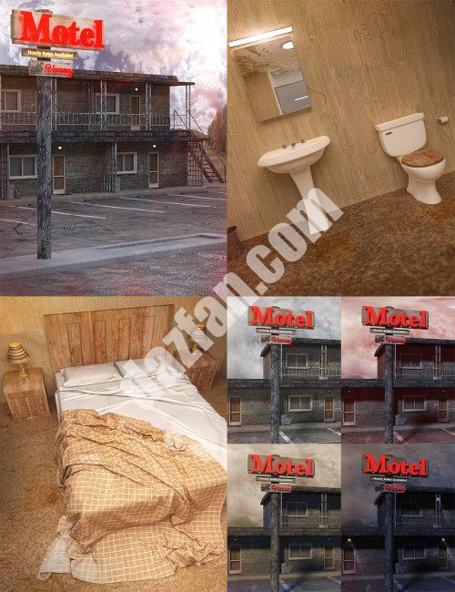 [daz场景] 汽车旅馆包-DAZ爱好者