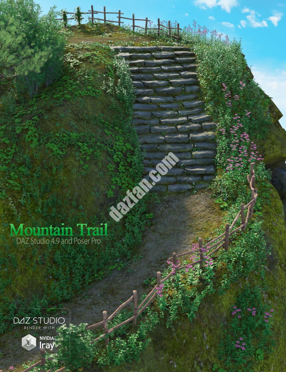 [daz场景] 山间的小路-DAZ爱好者