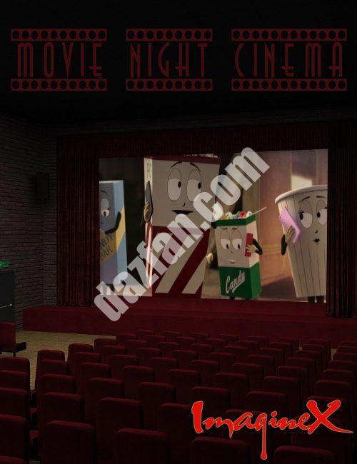 [daz场景] 电影之夜电影-DAZ爱好者