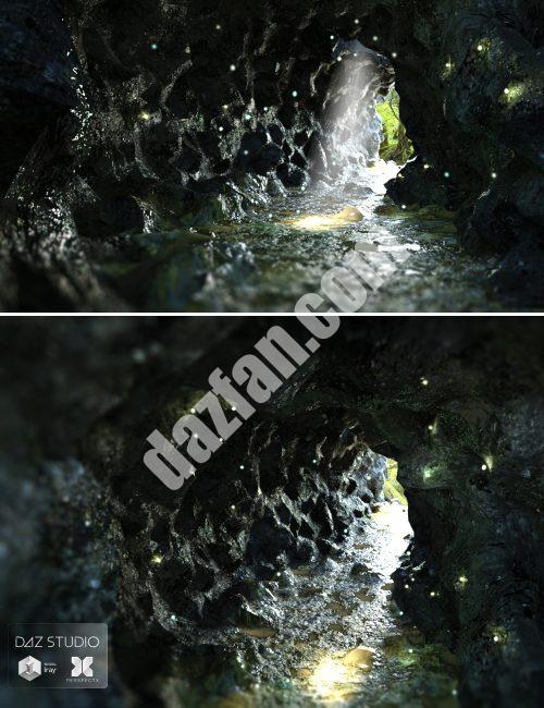 [daz场景] 神秘的洞穴-DAZ爱好者