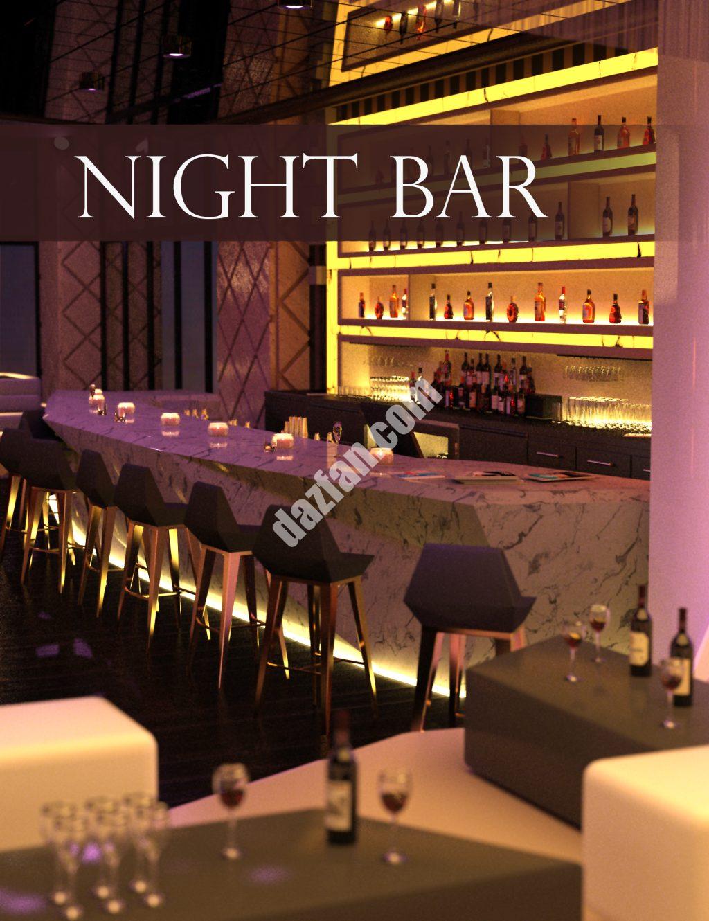 [daz场景] 晚上酒吧-DAZ爱好者