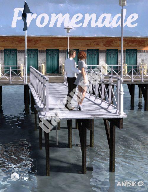 [daz场景] 散步-DAZ爱好者