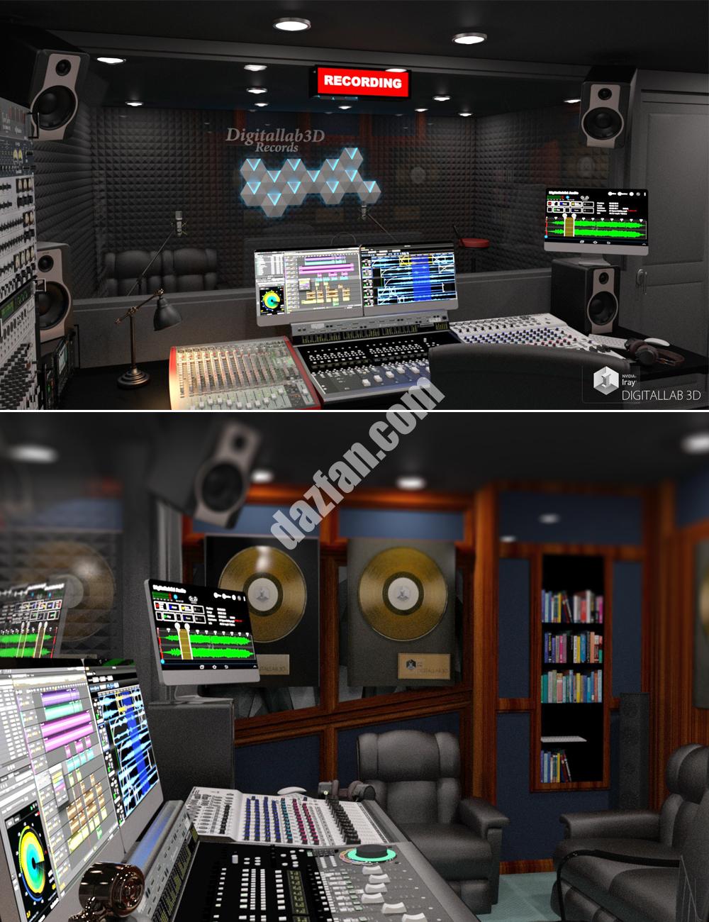 [daz场景] Digitallab3D录音室-DAZ爱好者