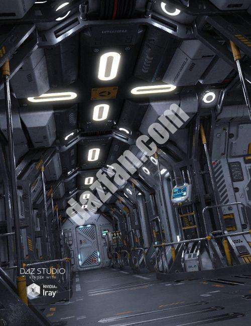[daz场景] 科幻走廊一个-DAZ爱好者