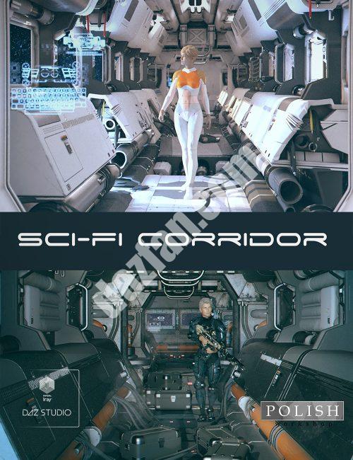 [daz场景] 科幻走廊模块套件-DAZ爱好者