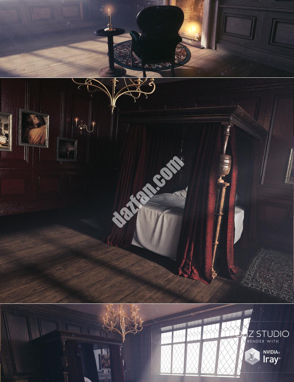 [daz场景] 的卧房-DAZ爱好者