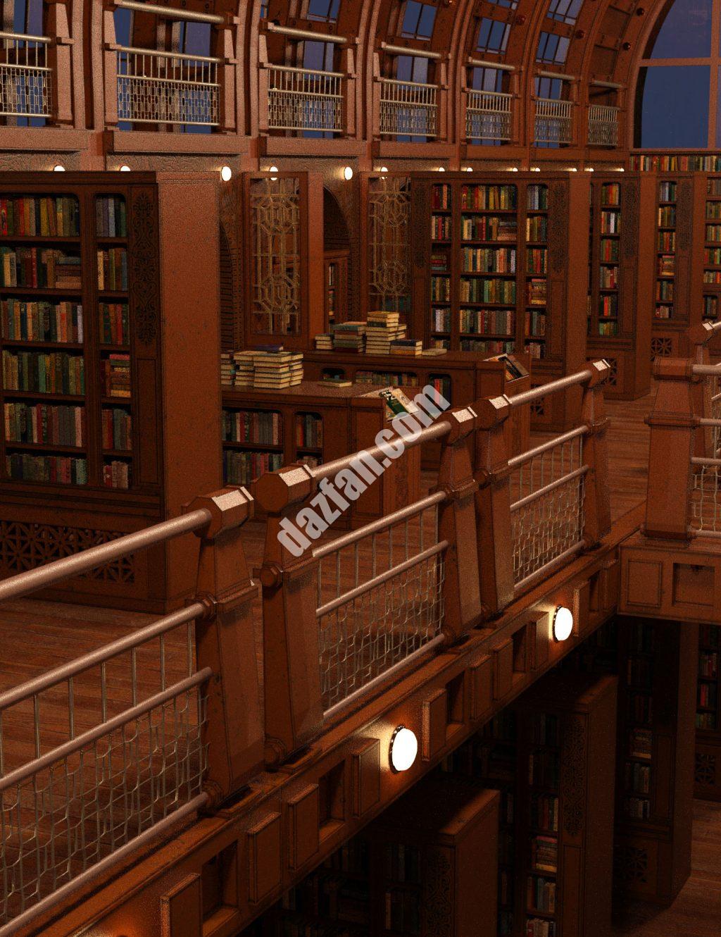 [daz场景] 伟大的图书馆-DAZ爱好者