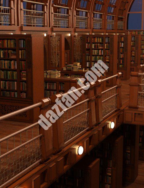 [daz场景] 伟大的图书馆-DAZ爱好者