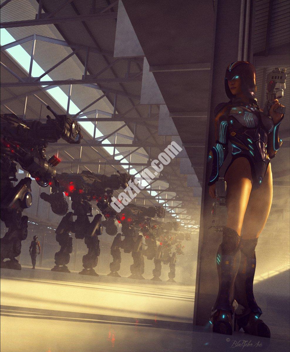 [daz场景] 机库-DAZ爱好者