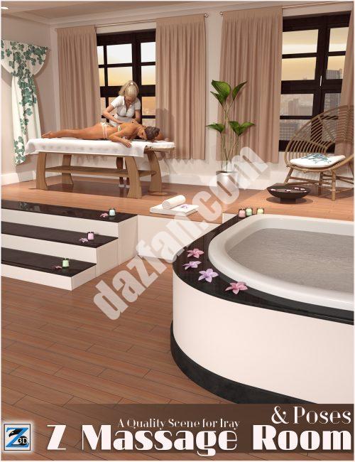 [daz场景] Z 按摩室和相关姿势-DAZ爱好者
