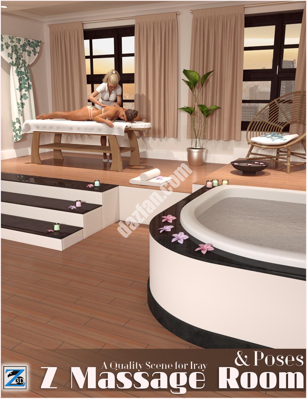 [daz场景] Z 按摩室和相关姿势-DAZ爱好者