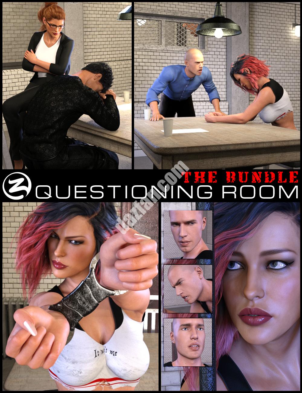 [daz场景] Z 询问室包-DAZ爱好者