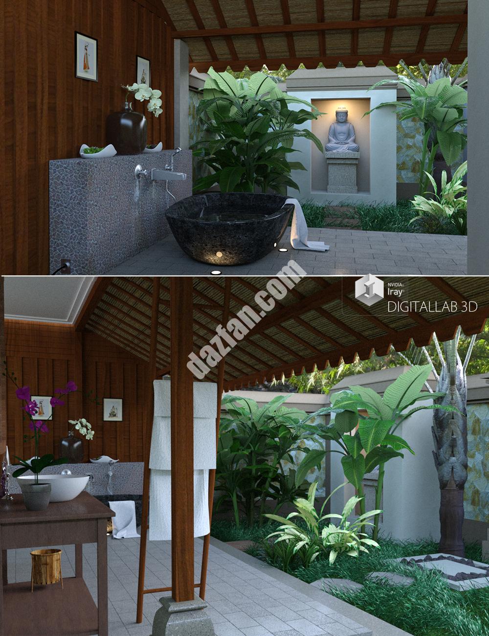 [daz场景] 禅宗浴场-DAZ爱好者