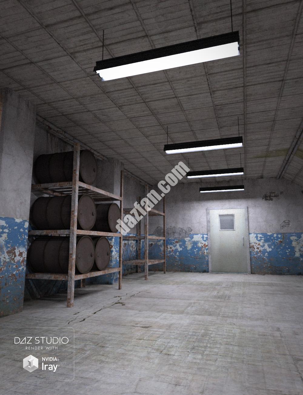 [daz场景] 老工业走廊-DAZ爱好者