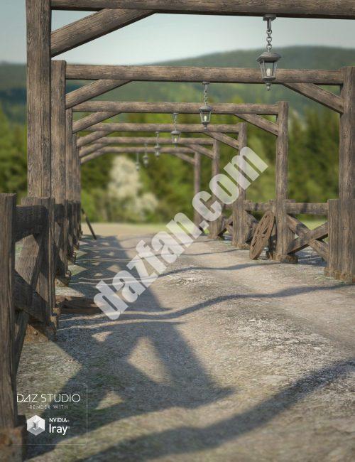 [daz场景] 农场道路路径-DAZ爱好者