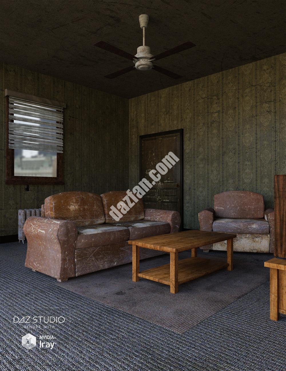 [daz场景] 破旧的公寓-DAZ爱好者