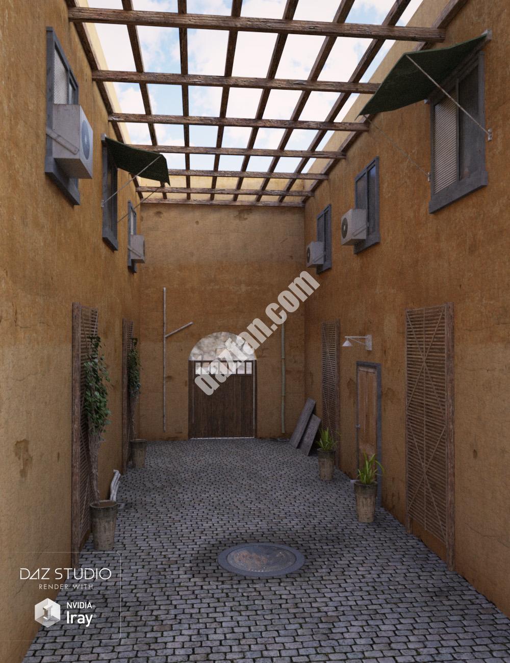 [daz场景] 小巷的场景-DAZ爱好者