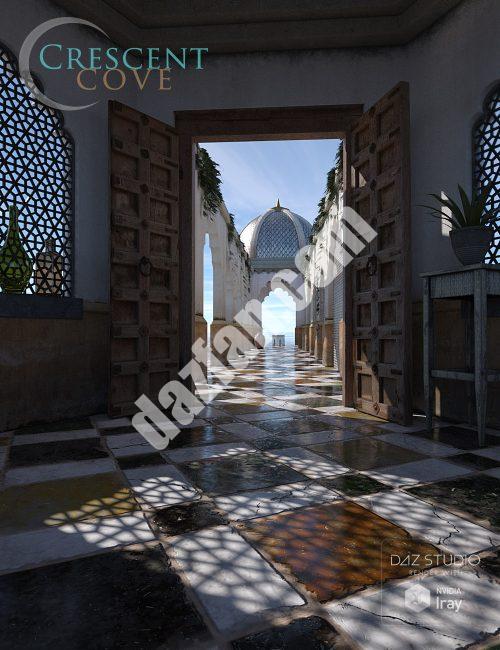 [daz场景] 月牙湾-DAZ爱好者