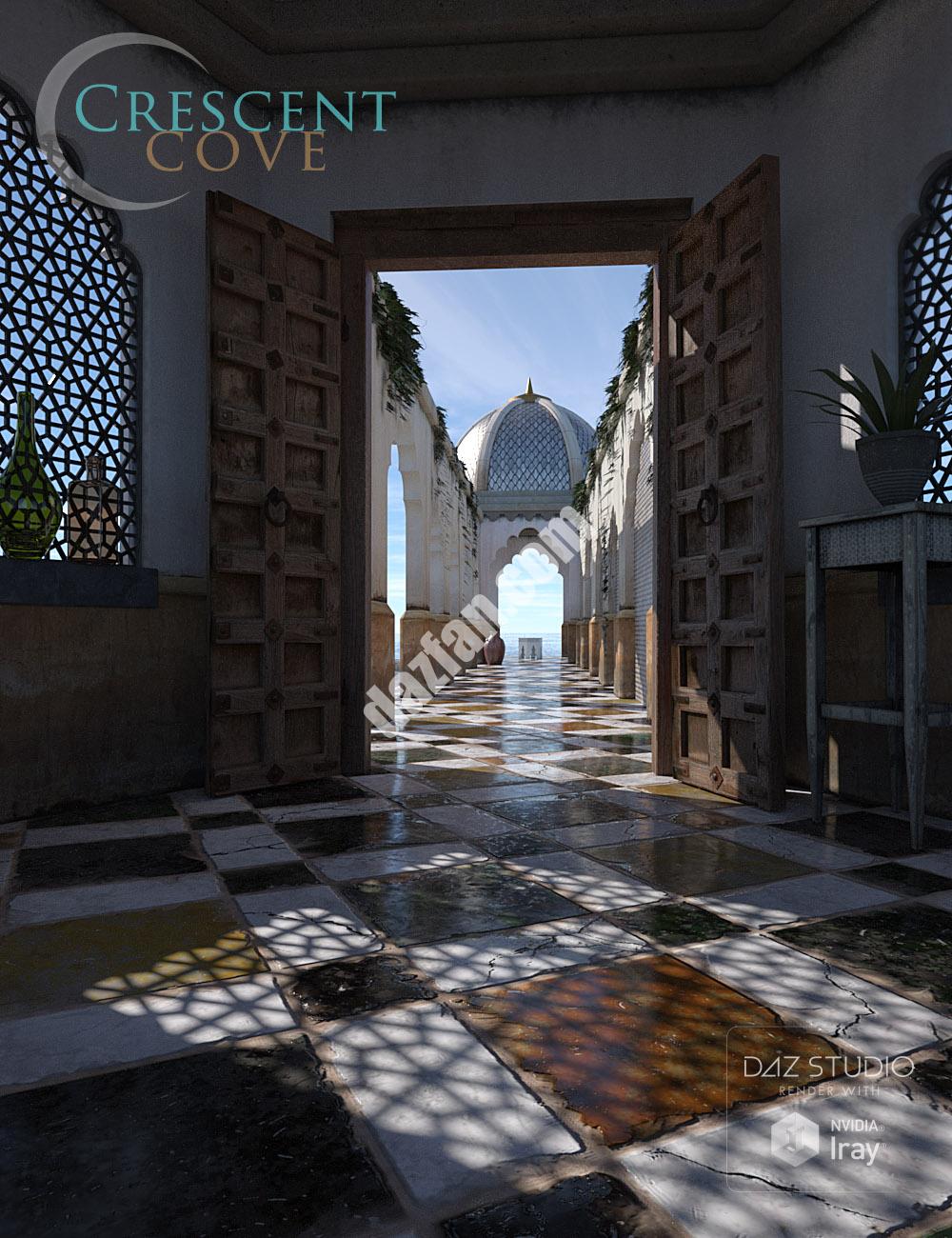 [daz场景] 月牙湾-DAZ爱好者