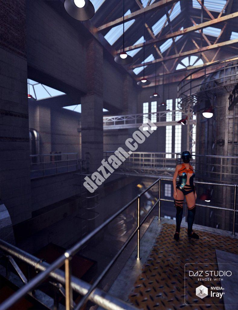 图片[1]-[daz场景] 废弃的工厂-DAZ爱好者