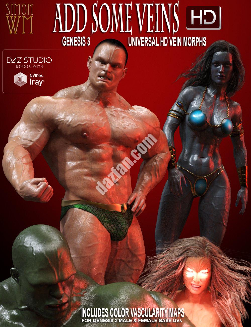 [daz角色] 为创世纪3添加一些纹理HD-DAZ爱好者