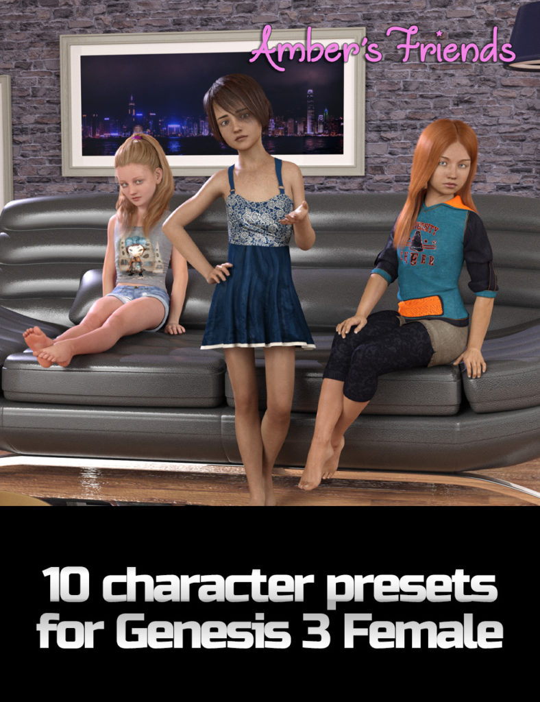 [daz角色] 琥珀色的朋友-DAZ爱好者