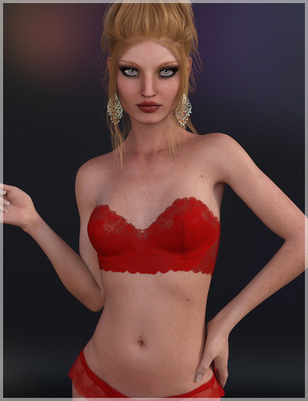 [daz角色] 吉纳维芙7号的BD河-DAZ爱好者